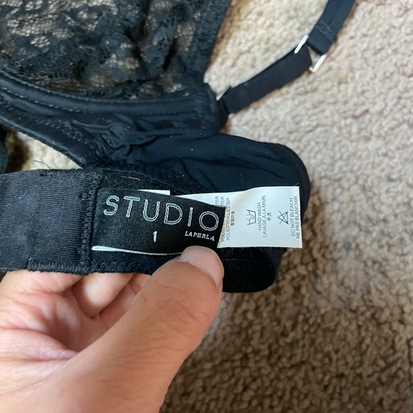 La Perla Studio Fiorenza Collection Black Bra Size 32C LIKE NEW! - Picture 5 of 6
